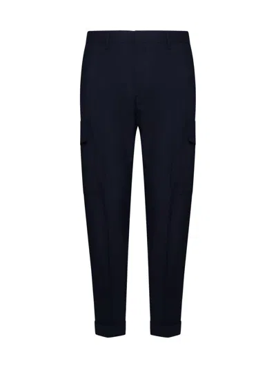 Shop Paul Smith Trousers In Very Dark Navy