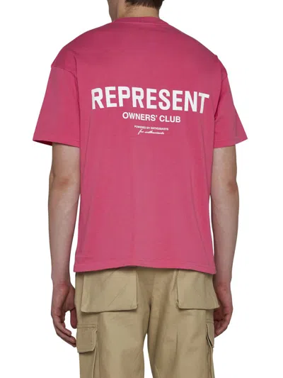 Shop Represent T-shirts And Polos In Bubblegum Pink