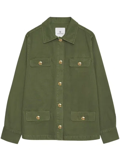 Shop Anine Bing Jackets In Army Green