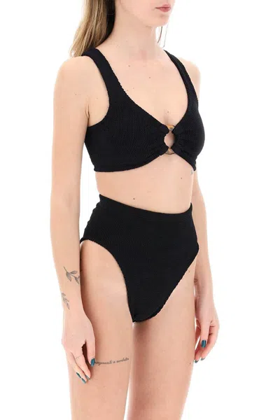 Shop Hunza G . Nadine Bikini Set In 黑色的