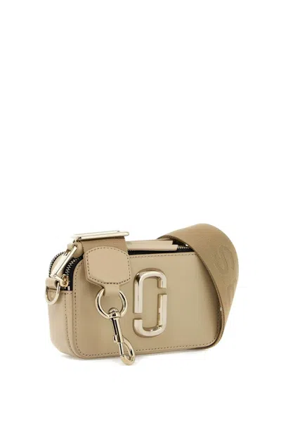 Marc Jacobs Rectangular Green Shoulder Bag With Gold-tone Accents In Neutral