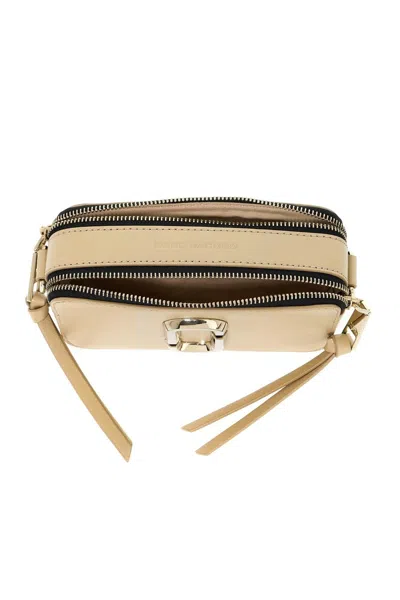 Marc Jacobs Rectangular Green Shoulder Bag With Gold-tone Accents In Neutral