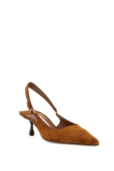 Jimmy Choo Slingback Amel In Tan/ Tortoise