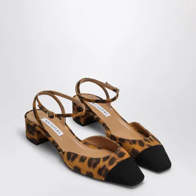 Shop Aquazzura Pump French Flirt 35 Leopard Print Leather