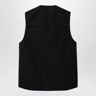 Shop Carhartt Wip Arbor Vest Black Cotton Waistcoat