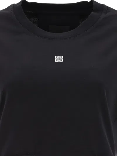 Shop Givenchy Cropped T Shirt With Embroidered Logo