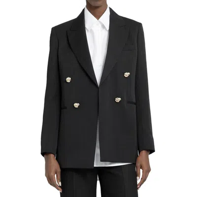 Lanvin Double-breasted Black Wool Jacket
