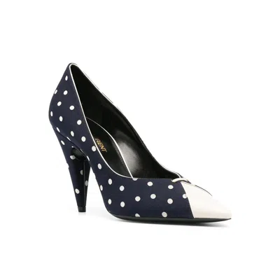 Shop Saint Laurent Lola Polka Dot Print Pumps