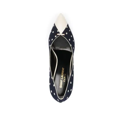 Shop Saint Laurent Lola Polka Dot Print Pumps