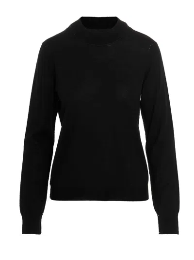 Shop Maison Margiela Stitching Detail Sweater Sweater, Cardigans Black