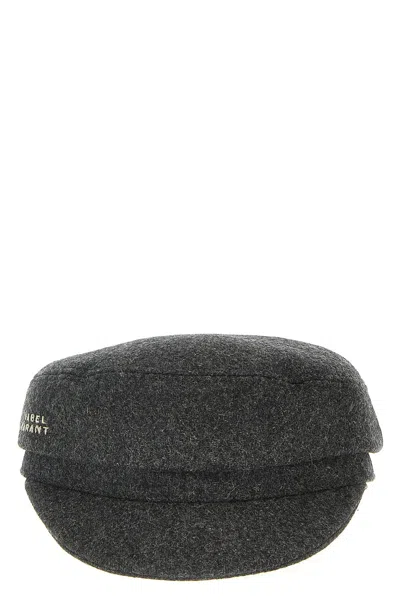 Shop Isabel Marant Women 'evie' Hat In Gray