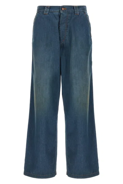 Shop Maison Margiela Women 'americana Wash' Jeans In Blue