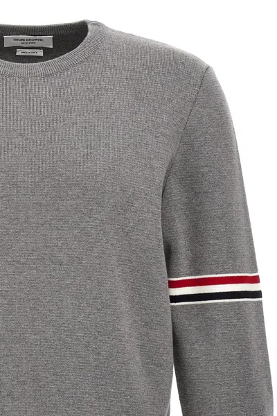 Shop Thom Browne Men Classic Sweater In Gray