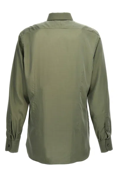 Shop Tom Ford Men 'parachute' Shirt In Green