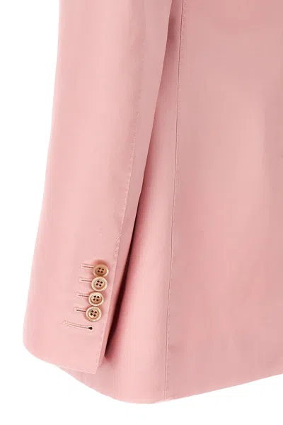 Shop Tom Ford Women Double-breasted Blazer In Pink