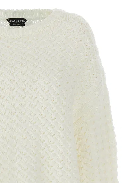 Shop Tom Ford Women Wool Sweater In White