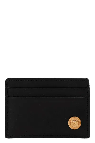 Shop Versace Men 'medusa' Card Holder In Black