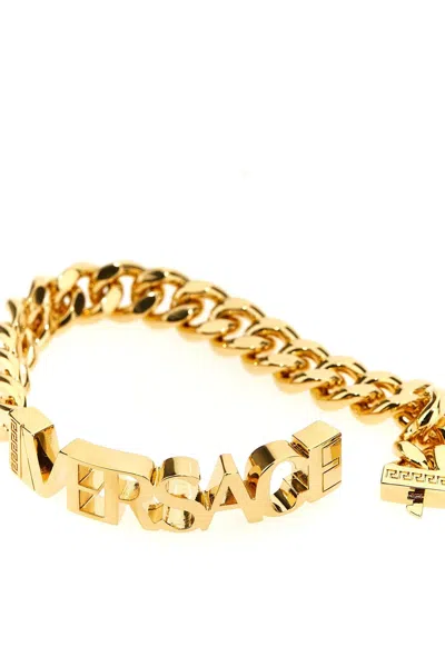 Shop Versace Men '' Bracelet In Gold