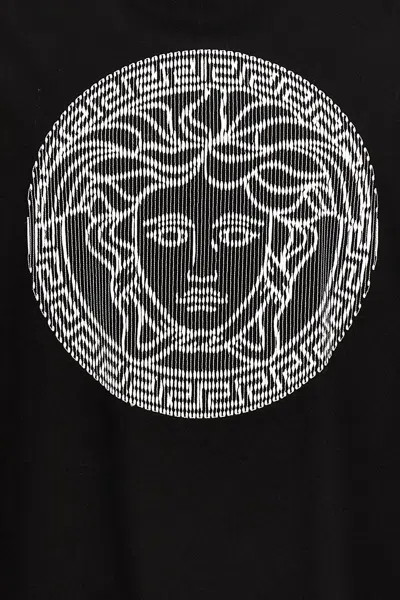 Shop Versace Men Logo Embroidery T-shirt In Multicolor