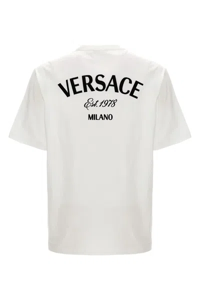 Versace T-shirt With Logo In White