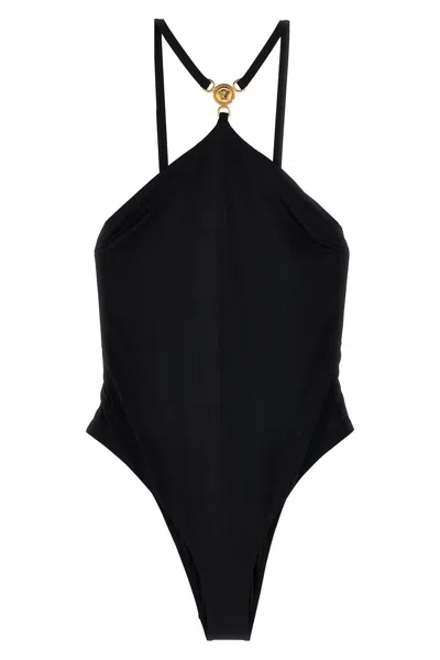 Shop Versace Women 'medusa '95' One-piece Swimsuit In Black