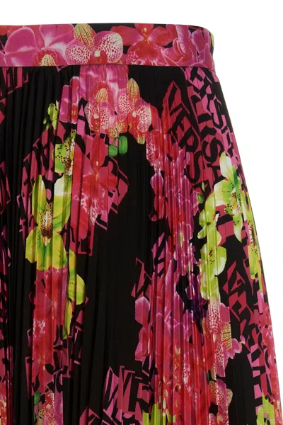 Shop Versace Women 'orchid ' Skirt In Multicolor