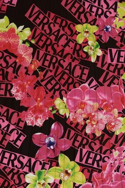 Shop Versace Women 'orchid ' Skirt In Multicolor