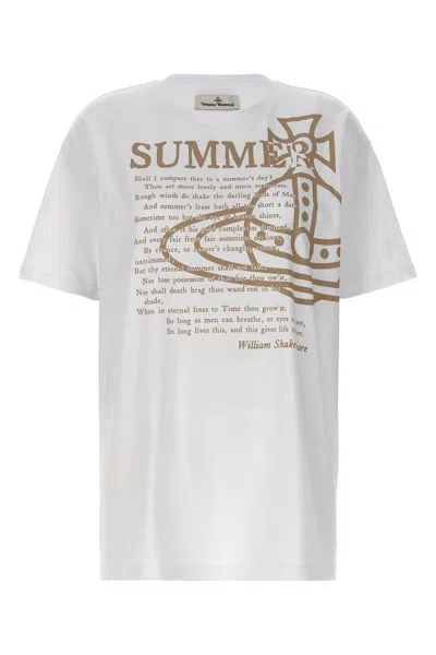 Shop Vivienne Westwood Women 'summer' T-shirt In White