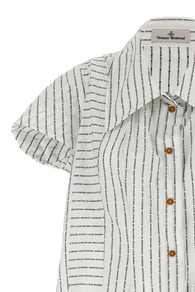 Vivienne Westwood Blackwhite Twisted Bagatelle Shirt In Multicolor