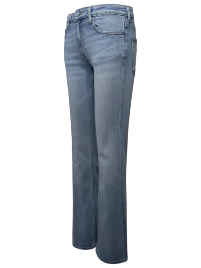 Shop Ganni Blue Cotton Jeans