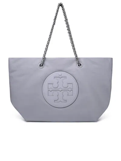 Shop Tory Burch 'ella' Grey Recycled Nylon Shopping Bag