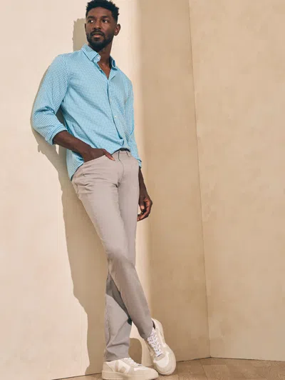 Faherty Movement 5-pocket Pants In Fossil In Fossil