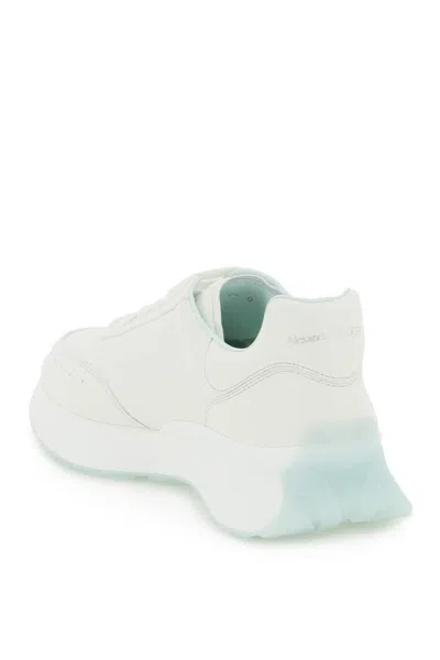 Shop Alexander Mcqueen 'sprint Runner' Leather Sneakers In Bianco