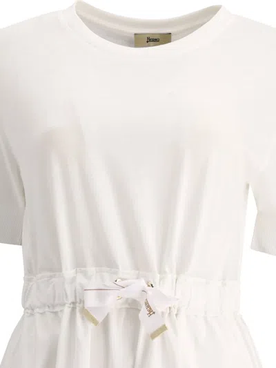 Herno Dresses White In White