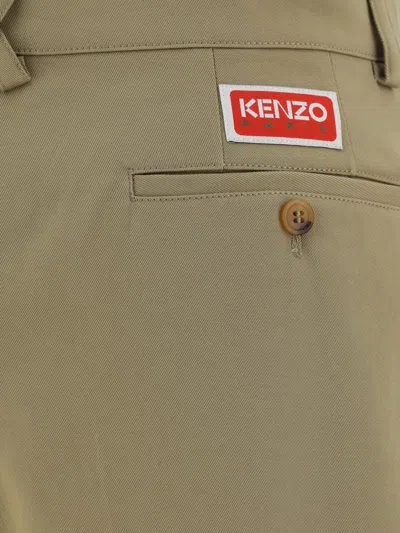 Shop Kenzo Bermuda Shorts In Dark Beige