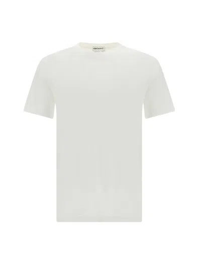 Shop Maison Margiela T-shirts In Grey White Cream