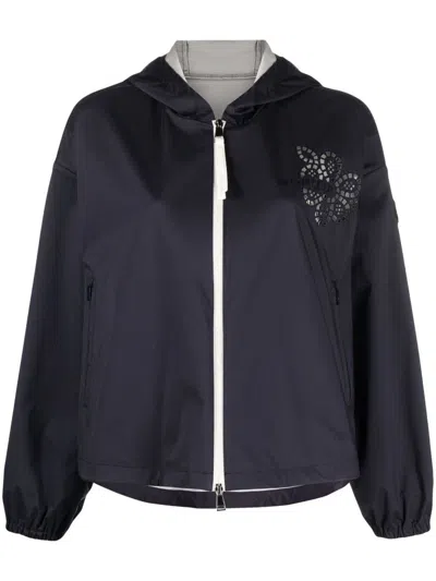 Moncler Grenoble Womens Zip Cardigan In Blue