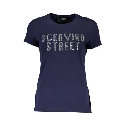 Shop Scervino Street Blue Cotton Tops & T-shirt