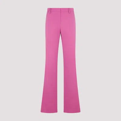 Shop Magda Butrym Violet Wool Pants In Pink & Purple