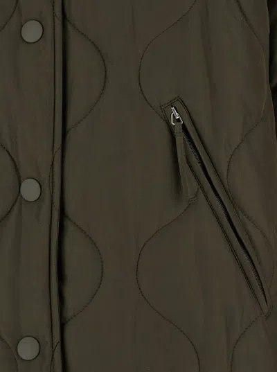 Shop Apc A.p.c. 'camila' Military Khaki Polyester Jacket In Green
