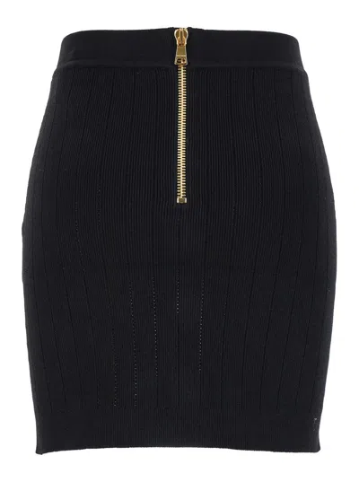 Shop Balmain Skirts In Black