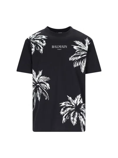 Shop Balmain T-shirts And Polos In Black