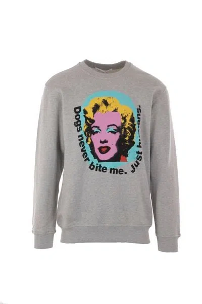 Shop Comme Des Garçons "marilyn By Andy Warhol" Sweatshirt In Top Grey