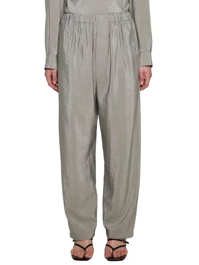 Shop Lemaire Pants In Grey