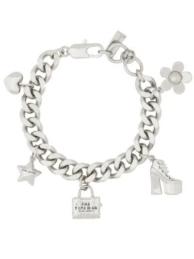 Shop Marc Jacobs Bracelet In Lightantiquesilver