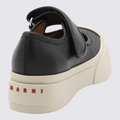 Shop Marni Black Leather Mary Jane Pablo Sneakers