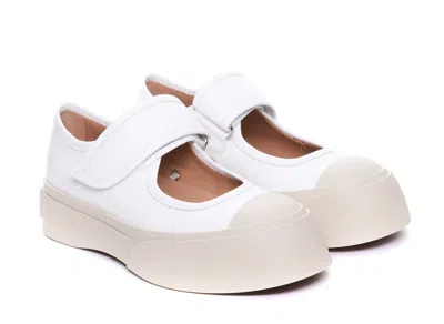 Shop Marni Mary Jane Sneaker In White