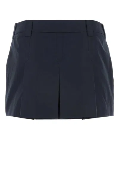Shop Miu Miu Skirts In Blue