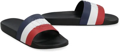 Moncler Men Basile Pool Slides In Black