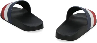 Moncler Men Basile Pool Slides In Black